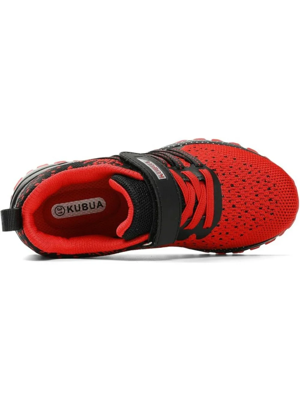 Kids Boys Girls Black Red Breathable Non Slip Tennis Running Sneakers Shoes